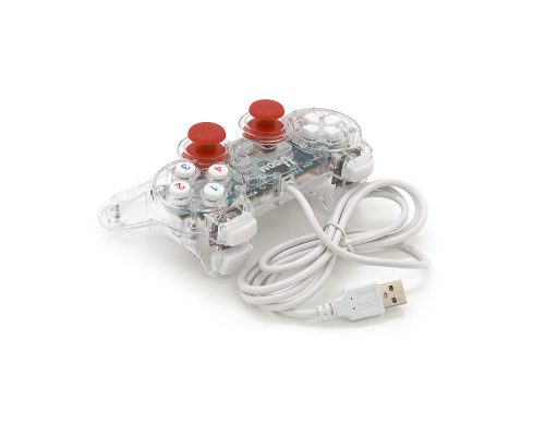 Геймпад Brazzers BR-Ucom провідний для ПК, USB 2.0, Transparent, Blister
