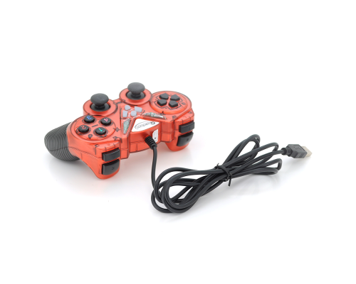 Геймпад проводной для ПК USB-908 USB 2.0 Double Shock (Red)