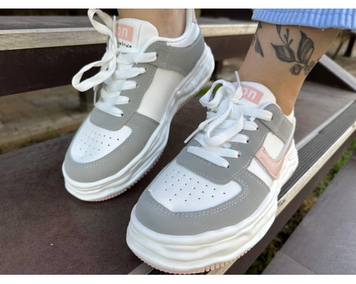 Жіночі кросівки Ailaifa8823-grey Біло-сірі Жіночі кросівки Ailaifa8823-grey Біло-сірі