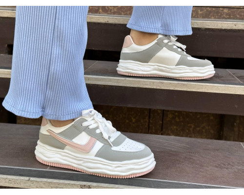 Жіночі кросівки Ailaifa8823-grey Біло-сірі Жіночі кросівки Ailaifa8823-grey Біло-сірі