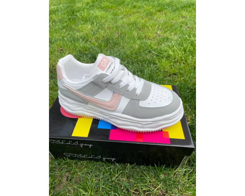 Жіночі кросівки Ailaifa8823-grey Біло-сірі Жіночі кросівки Ailaifa8823-grey Біло-сірі