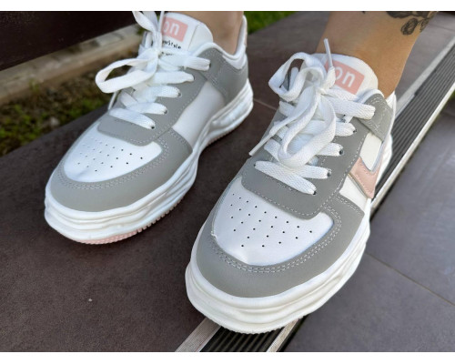 Жіночі кросівки Ailaifa8823-grey Біло-сірі Жіночі кросівки Ailaifa8823-grey Біло-сірі