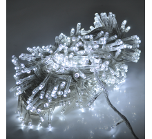 Гірлянди 200LED (Діод) White, 8 режимів, 13.5 метрів, прозора ізоляція, BOX