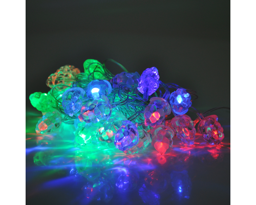 Гірлянди 40LED (Сніжок) Red / Green / Blue, 1 режим, 5метров, прозора ізоляція, BOX Гірлянди 40LED (Сніжок) Red / Green / Blue, 1 режим, 5метров, прозора ізоляція, BOX