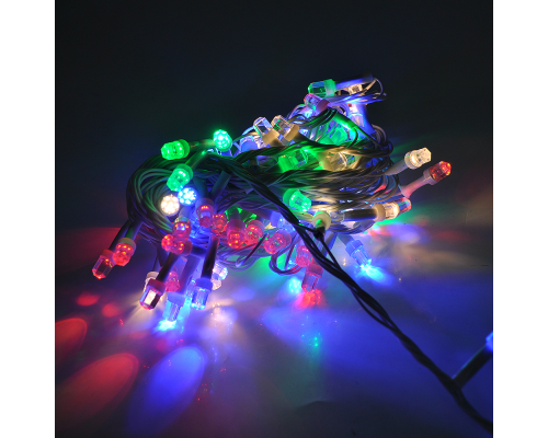 Гірлянди 120LED (Штора) Red / Green / Blue / Yellow, 8 режимів, 3х0,3 метра, прозора ізоляція, BOX