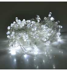 Гірлянди 120LED (Штора-Конус) White, 8 режимів, 3х0,3 метра, прозора ізоляція, BOX