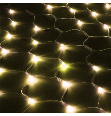 Гірлянди 120LED (Сітка) Yellow, 1,5*1,2 метрa, прозора ізоляція, BOX