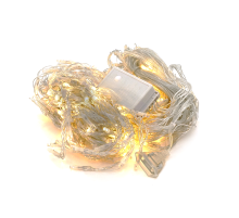 Гірлянда 400LED Водоспад (White Hot), 8 режимів, 3*2метри, прозора ізоляція, BOX