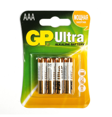 Батарейка GP Ultra 24AU-2UE4 лужна AAA, 4 шт у блістері, ціна за блістер