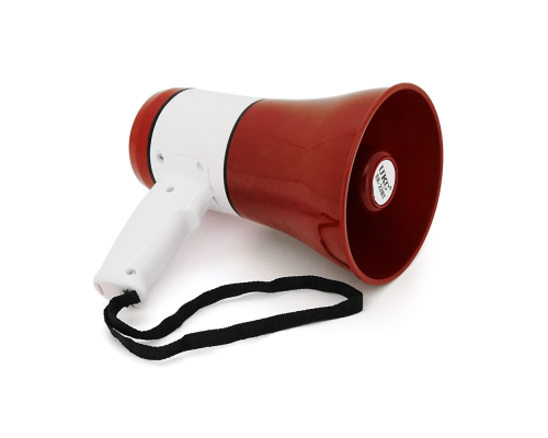 Гучномовець Megaphone ER-22BT, 15W, живлення від акумулятора 18650, СЗУ, Red/White, Box