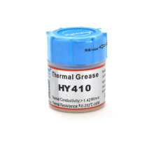 Паста термопровідна HY-410 15g, банка, White,> 1,42W / m-K, <0.262 ° C-in² / W, -30 ° ≈280 °, В'язкість -1K cPs, OEM Q40