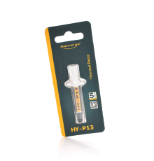 Професійна паста термопровідна HY-P13 0,5g, шприц, PINK, >13,4W/m-K, 90000 МПа. С, <0.001°C-in²/W, -30°≈250°, Blister