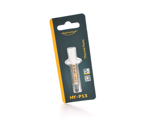 Професійна паста термопровідна HY-P13 0,5g, шприц, PINK, >13,4W/m-K, 90000 МПа. С, <0.001°C-in²/W, -30°≈250°, Blister