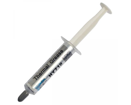 Паста термопровідна HY-710 2g, шприц, Grey,> 3,17W / m-K, <0.067 ° C-in² / W, -30 ° ≈240 °, OEM Q40 Паста термопровідна HY-710 2g, шприц, Grey,> 3,17W / m-K, <0.067 ° C-in² / W, -30 ° ≈240 °, OEM Q40