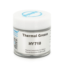 Паста термопровідна HY-710 10g, банку, Grey,> 3,17W / m-K, <0.067 ° C-in² / W, -30 ° ≈240 °, OEM Q38