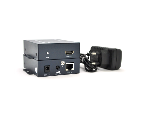Одноканальний активний подовжувач HDMI сигналу UTP кабелю. Дальність передачі: до 100 метрів, cat5e/cat6e 1080P/3D (96*76*28) x2