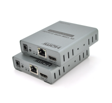 Одноканальний активний подовжувач HDMI сигналу по UTP кабелю з ик управлінням до 120 метрів, cat5e/cat6e 4K/1080P з блоком живлення.