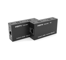 Одноканальний активний подовжувач HDMI сигналу кабелем UTP. Дальність передачі: до 60метрів, cat5e/cat6e 1080P/3D, Black