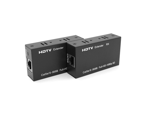 Одноканальний активний подовжувач HDMI сигналу кабелем UTP. Дальність передачі: до 60метрів, cat5e/cat6e 1080P/3D, Black