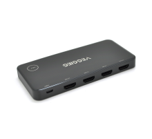 HDMI свіч VEGGIEG V-HD04 4k x 2k, 3 x 1 портів, з USB-кабелем і пультом дистанційного керування, Black, Blister