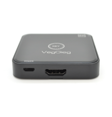 Активний VEGGIEG V-H201 KVM HDMI 2 * 1 спліттер, підтримує 2Kx4K, 30Hz, Black, Box