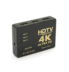 Пасивний HDMI свіч з пультом дистанційного керування IR, 1080р, 1,4 версія, 1 => 3 порту, Blister