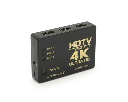 Пасивний HDMI свіч з пультом дистанційного керування IR, 1080р, 1,4 версія, 1 => 3 порту, Blister