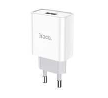 СЗУ 110-240V HOCO C72A 1xUSB, 2.1A, White, Blister