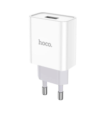 СЗУ 110-240V HOCO C72A 1xUSB, 2.1A, White, Blister