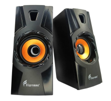 Колонки 2.0 Hotmai HT-09A USB + 3.5mm, 2x2.5W, 20Hz- 18KHz, з регулятором гучності, Black, BOX, Q24