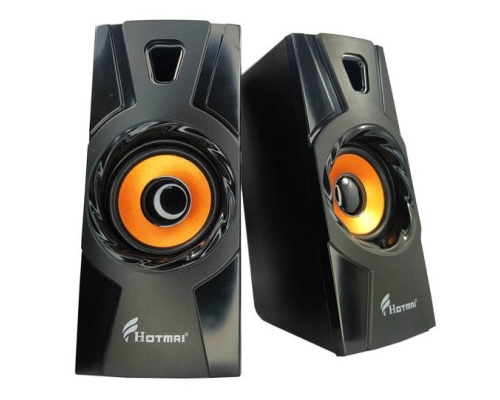 Колонки 2.0 Hotmai HT-09A USB + 3.5mm, 2x2.5W, 20Hz- 18KHz, з регулятором гучності, Black, BOX, Q24