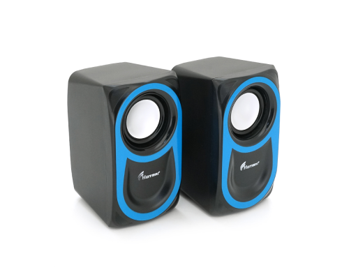 Колонки 2.0 Hotmai HN-88 USB+3.5mm, 2x3W, 20Hz-18KHz, з регулятором гучності, Black, BOX, Q24