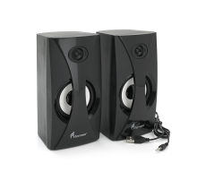 Колонки 2.0 Hotmai HT-556LED USB+3.5mm, 2x3W, 20Hz-18KHz, з регулятором гучності, Black, BOX, Q24