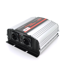 Інвертор напруги Carspa-1200-242 (1200Вт), 12/220V, approximated, 2Shuko, USB, клеми, Box Q4