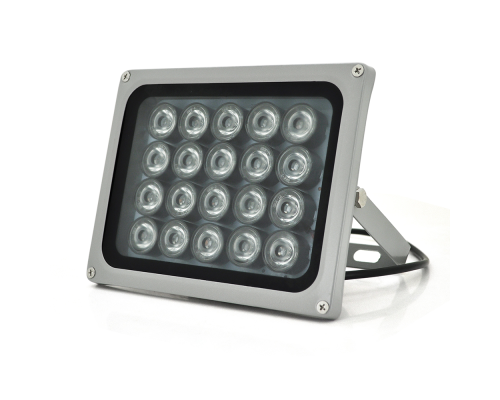 ІЧ прожектор YOSO 12V 40W, 20LED, IP66, 850Нм, кут огляду 60°, лінза 8мм, дальність до 80м, 180*115*140мм, BOX