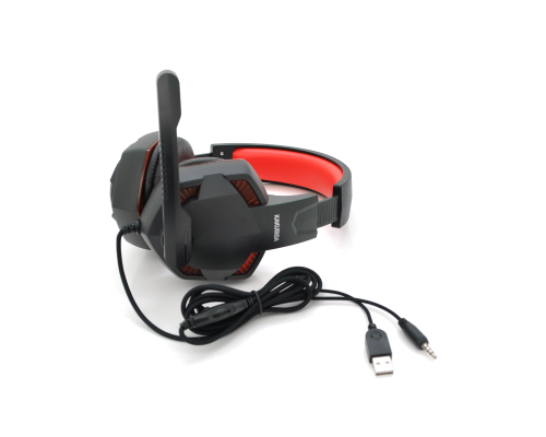 Ігрові навушники з мікрофоном iKAKU KSC-713 ZHANHUN, Black-Red, Box