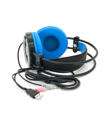 Навушники провідні Jedel GH-217, з мікрофоном, Black/Blue, Box