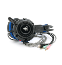 Навушники провідні Jedel GH-215, з мікрофоном, Black/Blue, Box