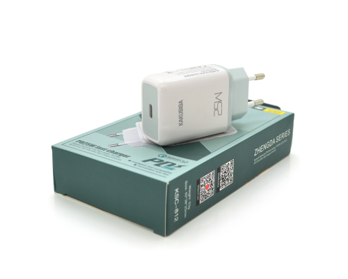 СЗУ AC100-240V iKAKU KSC-812 Zhengda Series PD25W Charger, White, Box