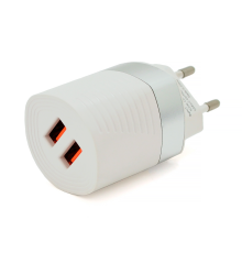 СЗУ AC100-240V iKAKU KSC-181 JUNENG, 2xUSB, 2.4A, White, Box