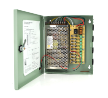 Імпульсний блок живлення 12V-10A / 9CH в боксі з замком перфорований, 9-ти канальний, Q20