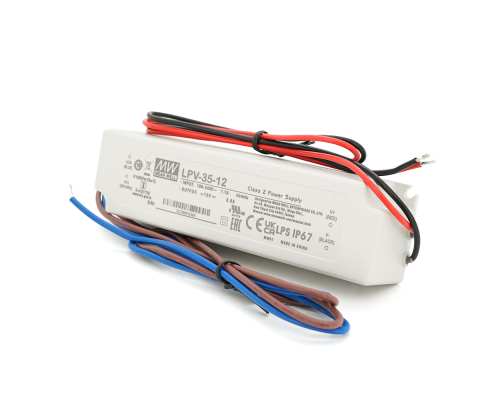 Імпульсний блок живлення герметичний Mean Well LPV-35-12 12В 3А (35Вт) IP67