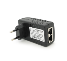POE інжектор RITAR 48V 0,5A (24Вт) 2 порти (RG-45 10/100Мбіт/с + RG-45 POE) Євро вилка