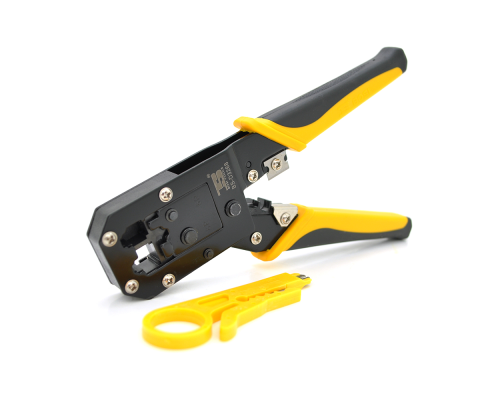 Інструмент G-2118 для обжимання RJ-45 (8P8C) та RJ-12/11 (6P4C), Жовті Q10
