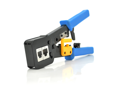 Інструмент HY-376Z з храповиком для обтискача RJ-45 (8P8C) та RJ-12/11 (6P6C), 6P / 8P + обрізка наскрізних конекторів Інструмент HY-376Z з храповиком для обтискача RJ-45 (8P8C) та RJ-12/11 (6P6C), 6P / 8P + обрізка наскрізних конекторів