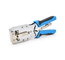 Инструмент Ritar HT-2810R с храповиком для обжимки RJ-45 (8P8C Cat-6) и RJ-12/11 (6P6C), 4P/6P/8P
