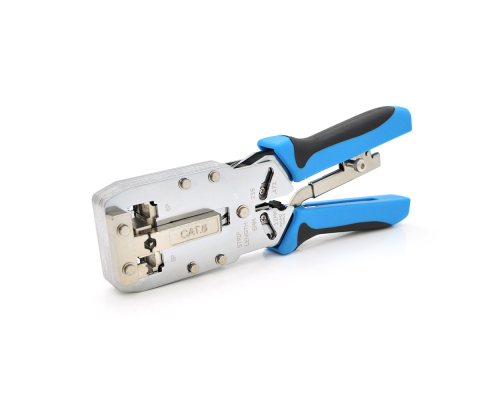 Инструмент Ritar HT-2810R с храповиком для обжимки RJ-45 (8P8C Cat-6) и RJ-12/11 (6P6C), 4P/6P/8P Инструмент Ritar HT-2810R с храповиком для обжимки RJ-45 (8P8C Cat-6) и RJ-12/11 (6P6C), 4P/6P/8P