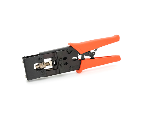 Инструмент HT-5082R для опрессовки компрессионных разъемов серий F, BNC ,RCA, IEC Инструмент HT-5082R для опрессовки компрессионных разъемов серий F, BNC ,RCA, IEC