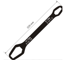 Універсальний ключ Torx 8-22 мм, регульований ключ, що самозатягується, з подвійною головкою, гайковий ключ, Black