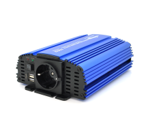 Інвертор напруги Tommatech MS-600, 24V/220V, 600W з апроксимованою синусоїдою, 1Shuko, USB, клемні дроти, АЗУ+ затискачі, Q15